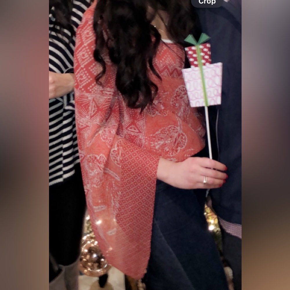 Bcbgmaxazria Red Patterned Blouse - image 3